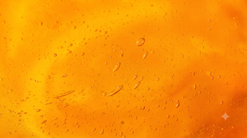 Macro close-up of golden organic honey